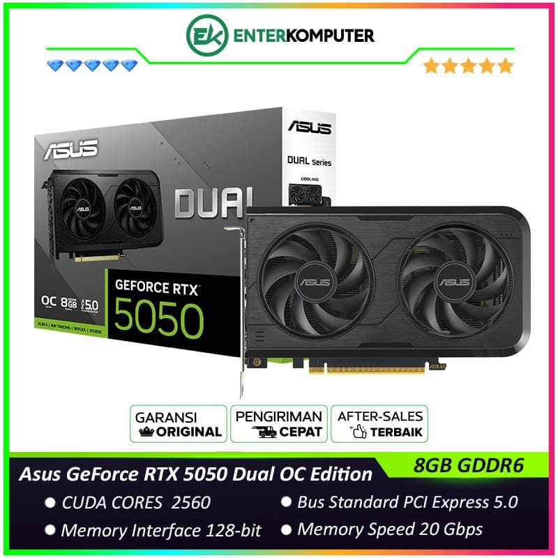 Asus GeForce RTX 5050 8GB GDDR6 Dual OC Edition - foto 1