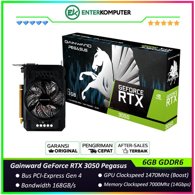 Gainward GeForce RTX 3050 6GB GDDR6 - Pegasus - foto 1