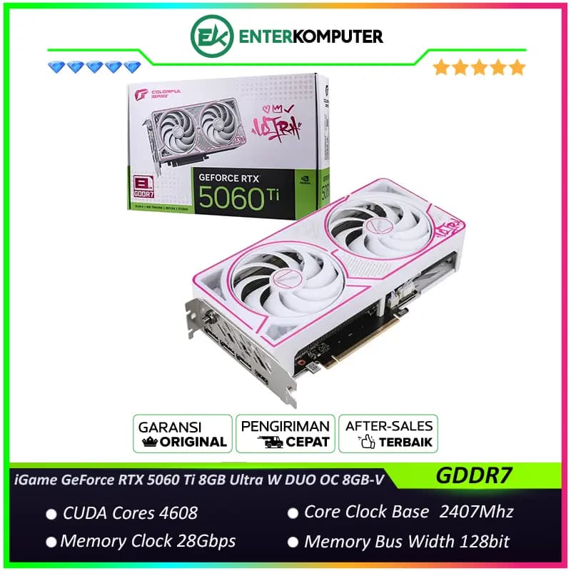 iGame GeForce RTX 5060 Ti 8GB GDDR7 Ultra W DUO OC 8GB-V - foto 1