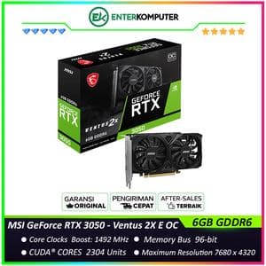 MSI GeForce RTX 3050 6GB GDDR6 - Ventus 2X E OC - foto 1