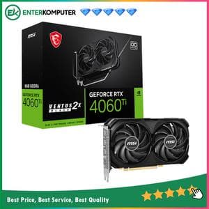 MSI GeForce RTX 4060 Ti 8GB GDDR6 - Ventus 2X BLACK 8G OC - foto 1