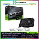 MSI GeForce RTX 5050 8GB GDDR6 - Shadow 2X OC - foto 1