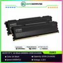 KLEVV FIT V Jet Black DDR5 PC51200 6400MHz 32GB (2x16GB) 30-38-38-78 - KD5AGU880-64B300L - foto 1