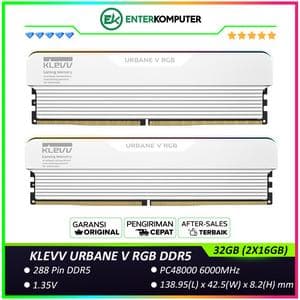 KLEVV URBANE V RGB DDR5 PC48000 6000MHz 32GB (2x16GB) 30-36-36-76 - KD5AGUA80-60A300M - foto 1
