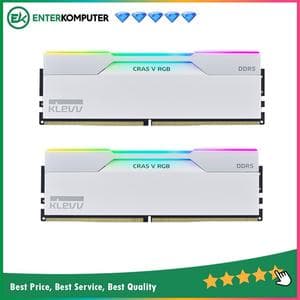 KLEVV CRAS V RGB Brilliant White DDR5 PC48000 6000MHz 32GB (2x16GB) 30-36-36-76 - KD5AGUA80-60A300J - foto 1