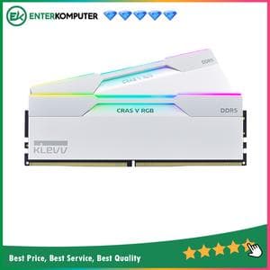 KLEVV CRAS V RGB Brilliant White DDR5 PC57600 7200MHz 48GB (2x24GB) 34-44-44-84 - KD5KGUD80-72B340J - foto 1