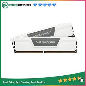 Corsair Vengeance White DDR5 PC41600 5200MHz 64GB (2x32GB) 40-40-40-77 - CMK64GX5M2B5200C40W - foto 1
