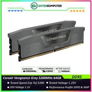 Corsair Vengeance Grey DDR5 PC41600 5200MHz 64GB (2x32GB) 40-40-40-77 - CMK64GX5M2B5200Z40 - foto 1