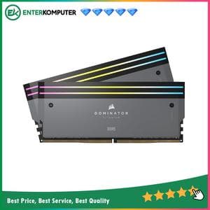 Corsair Dominator Titanium RGB Grey DDR5 PC48000 6000MHz 64GB (2x32GB) 30-36-36-76 - CMP64GX5M2B6000Z30 - foto 1