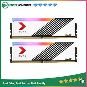 PNY XLR8 Gaming MAKO EPIC-X RGB White DDR5 PC48000 6000MHz 32GB (2x16GB) - MD32GK2D5600040MXWRGB - foto 1