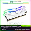 Team T-Force Delta RGB White DDR5 PC48000 6000MHz 16GB (2x8GB) 38-38-38-78 - FF4D516G6000HC38ADC01 - foto 1