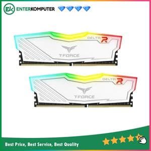 Team T-Force Delta RGB White DDR4 PC25600 3200MHz 32GB (2x16GB) 16-20-20-40 - TF4D432G3200HC16FDC01 - foto 1