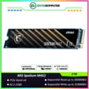 MSI Spatium M452 1TB M.2 NVMe PCIe Gen4 x4 - Grs 5th - foto 1