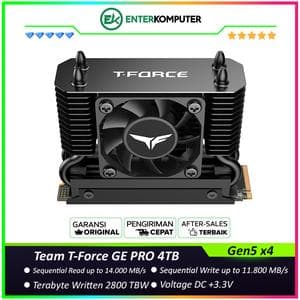 Team T-Force GE PRO 4TB M.2 PCIe Gen5 x4 with Dark Airflow Cooler - TM8FG3004T0C133 - foto 1