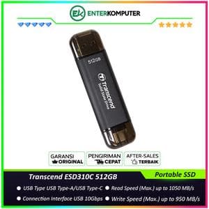Transcend ESD310C 512GB Portable SSD USB 3.2 - Black - foto 1