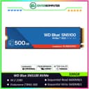 WD Blue SN5100 NVMe SSD 500GB M.2 2280 PCIe Gen4 x4 - R 6600MB/s W 5600MB/s - foto 1