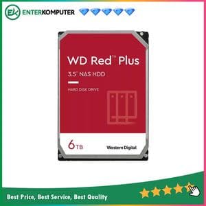 WDC 6TB SATA3 256MB - Red Plus - WD60EFPX - Garansi 3 Th (For NAS) - foto 1