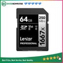 Lexar SDXC Professional 1667x 64GB UHS-II 250MB/s - foto 1