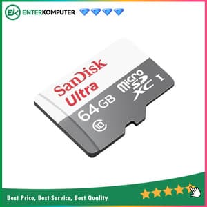 Sandisk MicroSDXC Ultra 100MB/S 64GB Class 10 UHS-1 - SDSQUNR-064G - foto 1