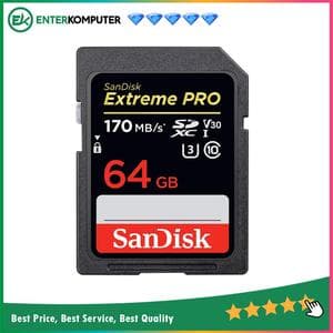 Sandisk SDXC Extreme Pro 64GB Class 10 U3 4K V30 R200MB/s W90MB/s - SDSDXXU-064G - foto 1