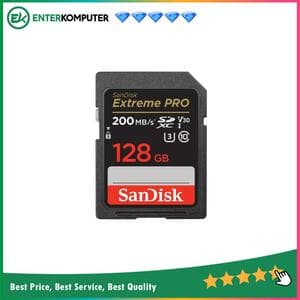 Sandisk SDXC Extreme Pro 128GB Class 10 U3 4K V30 R200MB/s W90MB/s - SDSDXXD-128G - foto 1