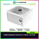 PRIME PREMIUM TITAN ATX 3.1 850W WHITE - 80+ Gold Certified with Embossed Cable - Full Modular - Japanese Capacitors - PCIe 5.1 Ready - 5 Years Warranty Replacement - foto 1