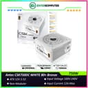 Antec CSK750DC WHITE 750W - 80+ Bronze Certified with Flat Cable - PCIe 5.1 Ready - Active PFC - 120mm Silent Fan - 5 Years Warranty - foto 1