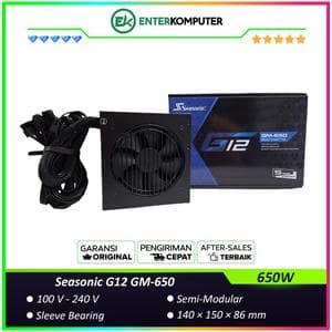 Seasonic G12 GM-650 650W - Semi Modular - 80+ Gold Certified - 5 Years Warranty Replacement - foto 1