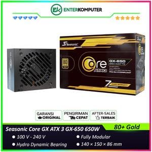 Seasonic Core GX ATX 3 GX-650 650W - Fully Modular - 80+ Gold Certified - ATX3.1 and PCIe 5.1 Ready - 7 Years Warranty Replacement - foto 1