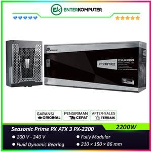 Seasonic Prime PX ATX 3 PX-2200 2200W - Fully Modular - 80+ Platinum Certified - ATX3.1 and PCIe 5.1 Ready - 12 Years Warranty Replacement - foto 1