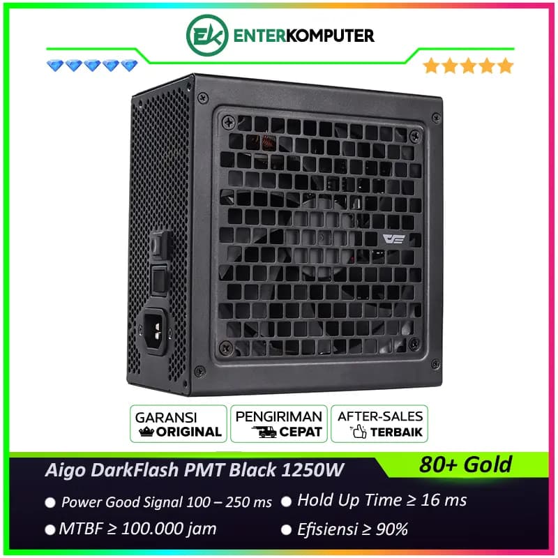Aigo DarkFlash PMT Black 1250W 80+ Gold Full Modular - foto 1