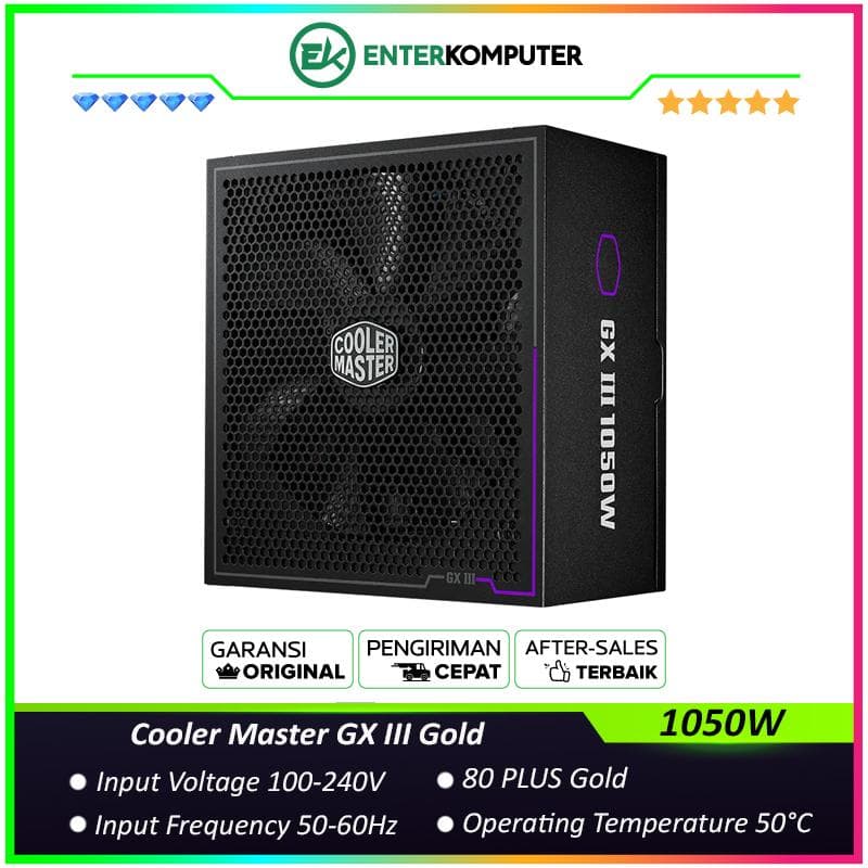 Cooler Master GX III Gold 1050W ATX 3.1 80+ Gold Fully Modular - foto 1