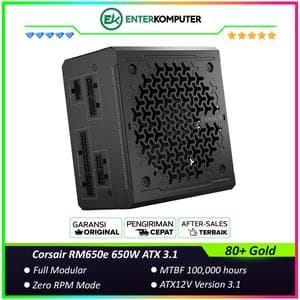 Corsair RM650e 650W ATX 3.1 Certified (PCIe5.1) 80+ Gold Fully Modular - foto 1