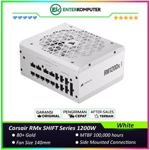 Corsair RMx SHIFT White Series 1200W ATX 3.0 Certified (PCIe5.0) 80+ Gold - Fully Modular - foto 1