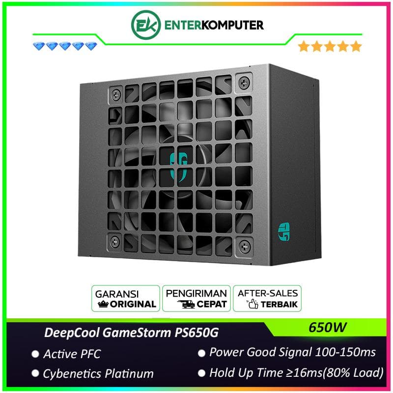 DeepCool GameStorm PS650G 650W ATX 3.1 PCIe 5.1 80 PLUS Gold SFX Full Modular - foto 1
