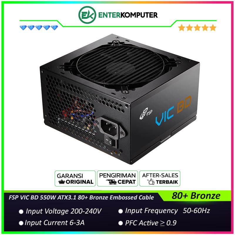 FSP VIC BD 550W ATX3.1 80+ Bronze Embossed Cable - foto 1