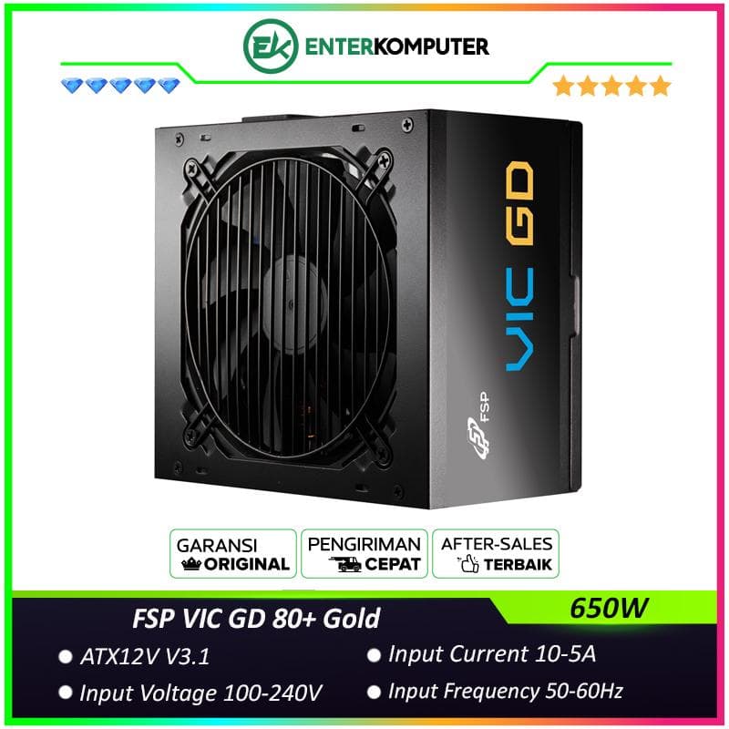 FSP VIC GD 650W ATX3.1 80+ Gold Embossed Cable - foto 1