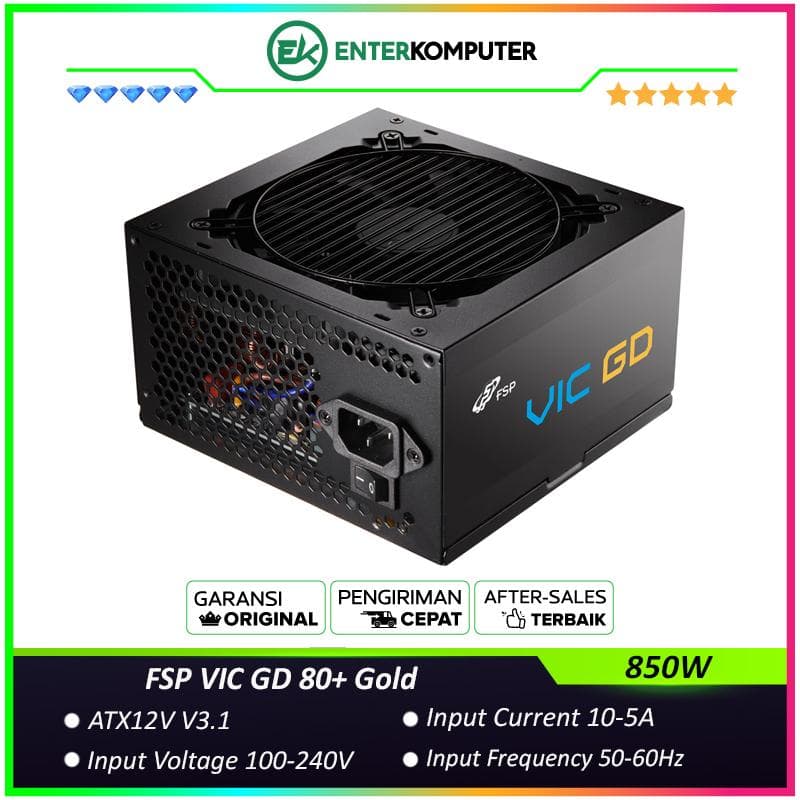FSP VIC GD 850W ATX3.1 PCIe 5.1 80+ Gold Embossed Cable - foto 1