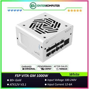 FSP VITA GM White 1000W ATX3.1 PCIe 5.1 80+ Gold - Full Modular - foto 1