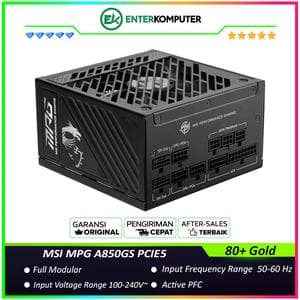 MSI MPG A850GS PCIE5 850W 80 Plus Gold Full Modular - foto 1