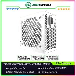 VenomRX Nirvana 550W 85+ Bronze Flat Cable - White - foto 1