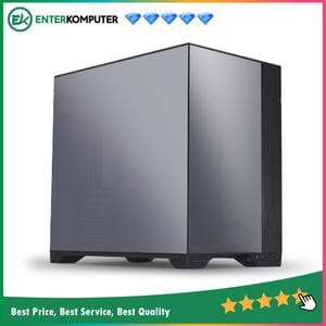 LIAN LI O11 VISION CHROME - Collaboration with PCMR - 3 Sides Of Mirror Finish Glass - Enhanced Modularity - Aluminum with White Powder Coating - 3MM Mirror Finish Top & 4MM Mirror Finish Side and Front Tempered Glass - USB Type C Included - foto 1