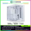 LIAN LI O11 DYNAMIC MINI V2 FLOW WHITE - Precision Resized - ATX Back-CONNECT Motherboards Compatible - 4MM Tempered Glass - USB Type C - Free 5Pcs Reverse Blade 120MM PWM Fans - foto 1