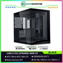 LIAN LI O11 DYNAMIC MINI V2 FLOW BLACK - Precision Resized - ATX Back-CONNECT Motherboards Compatible - 4MM Tempered Glass - USB Type C - Free 5Pcs Reverse Blade 120MM PWM Fans - foto 1