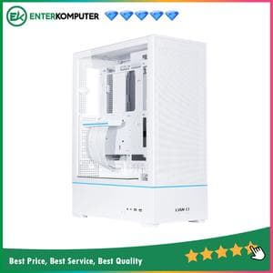 LIAN LI SUP01 WHITE - STAND-UP PLATFORM DESIGN - DUAL ARGB LIGHT STRIPS - FRONT GPU MOUNT - USB Type C Ready - PCIE 4.0 Riser Cable Included - Free 3Pcs 120MM PWM FANS - foto 1
