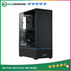 LIAN LI SUP01 BLACK - STAND-UP PLATFORM DESIGN - DUAL ARGB LIGHT STRIPS - FRONT GPU MOUNT - USB Type C Ready - PCIE 4.0 Riser Cable Included - Free 3Pcs 120MM PWM FANS - foto 1