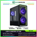 LIAN LI LANCOOL 217 INF BLACK - Mid-Tower Case - 4.0mm Tempered Glass - Front Panel Tempered Glass Built-in Infinity-Mirror Fans - FREE 2Pcs 170MM ARGB PWM Fan + 1Pc 140MM ARGB PWM Fan - USB Type C Included - foto 1