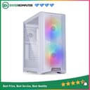 LIAN LI LANCOOL 215 WHITE - SIDE TEMPERED GLASS - FREE 2 PCS 20CM ARGB FANS + 1 PCS 12CM FAN - foto 1
