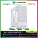 LIAN LI LANCOOL 207 WHITE - 4.0mm Tempered Glass - Front Side PSU with Direct GPU Airflow - Anti-Sag GPU - FREE 2Pcs 140MM ARGB Fan + 2Pcs 120MM PWM Fan - USB Type C Included - foto 1