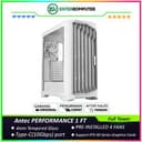 Antec PERFORMANCE 1 FT WHITE - Full-Tower E-ATX Gaming Case - 4mm Tempered Glass Both Side Panel - Type C Ready with Temperature Display - Free 3Pcs 140mm Storm T3 PWM Fans + 1Pcs 120mm Storm T3 PWM Fans - foto 1